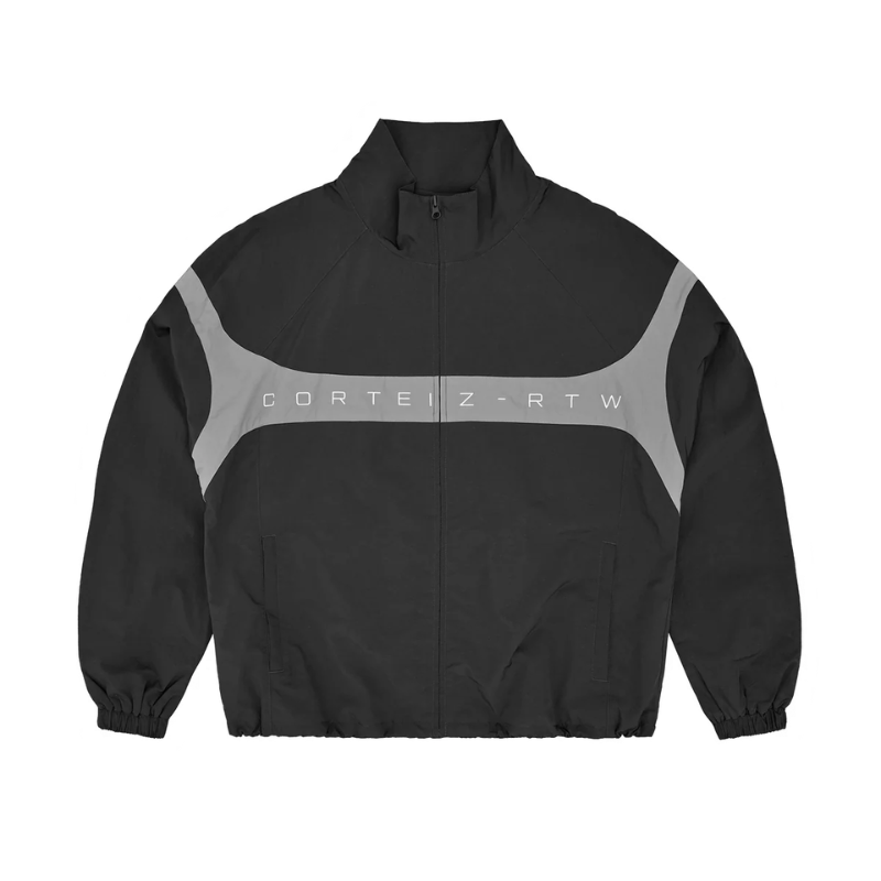 Black Strata Shuku Full-Zip Jacket for Men