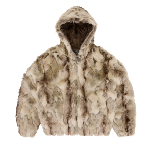 Corteiz Pelt Hooded Fur Jacket for Men