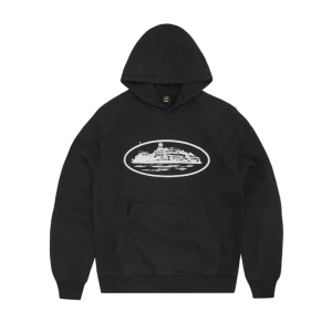 Corteiz Alcatraz Heavyweight Hoodie – Black & White