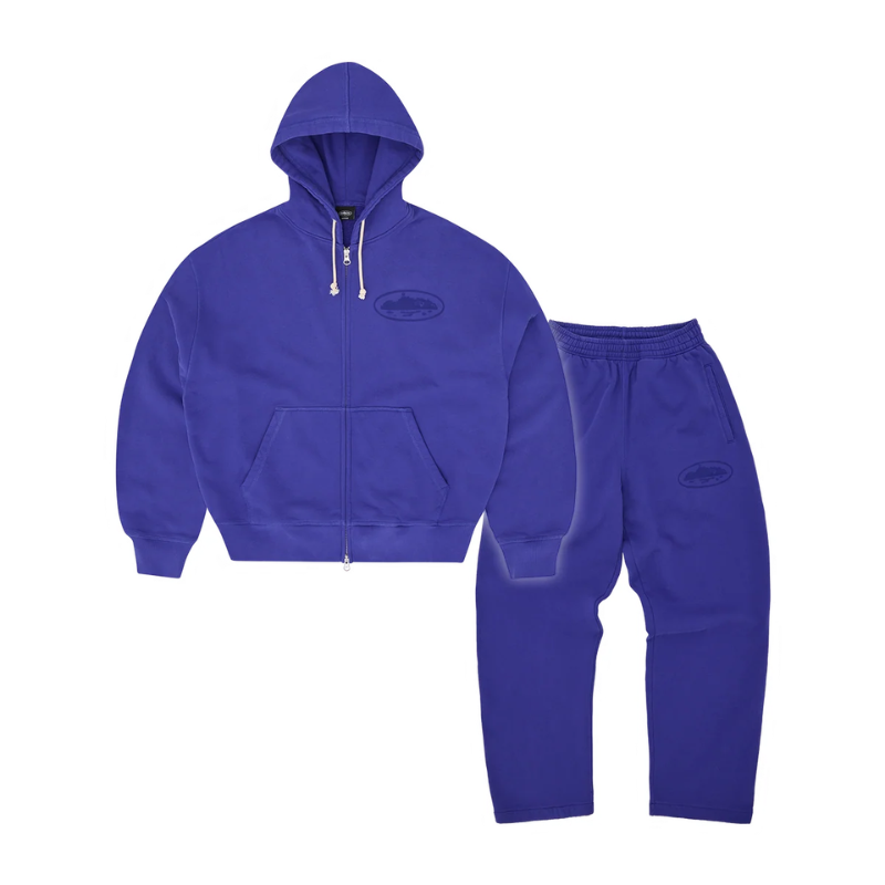 Island Knockout Modern Fit Tracksuit – Indigo Blue