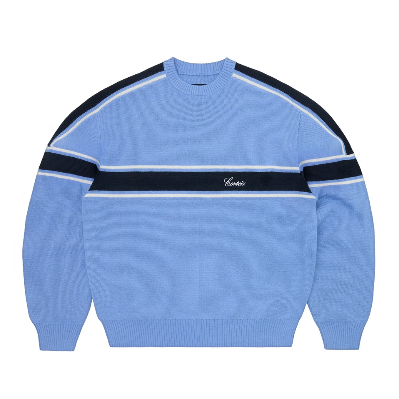Turismo Knit Sweater in Baby Blue