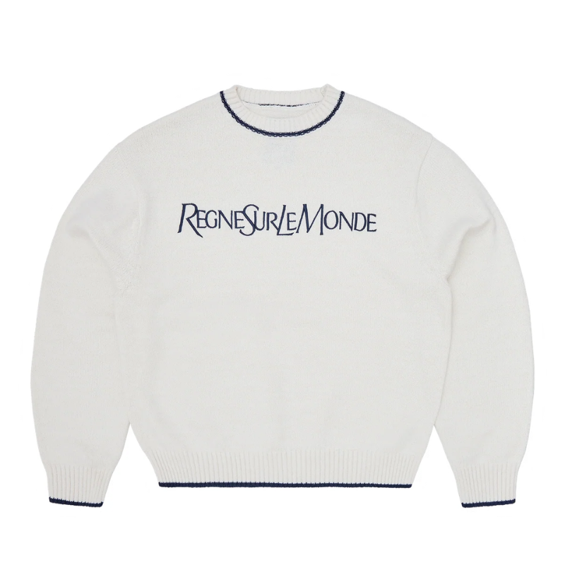 Corteiz RSLM Knit Crewneck Sweatshirt – Cream