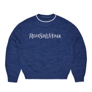 Corteiz RSLM Navy Knit Crewneck