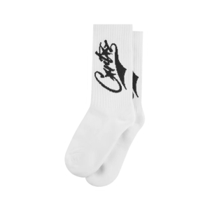 Corteiz White Baseball Socks