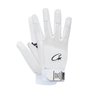 Premium White Leather Gloves